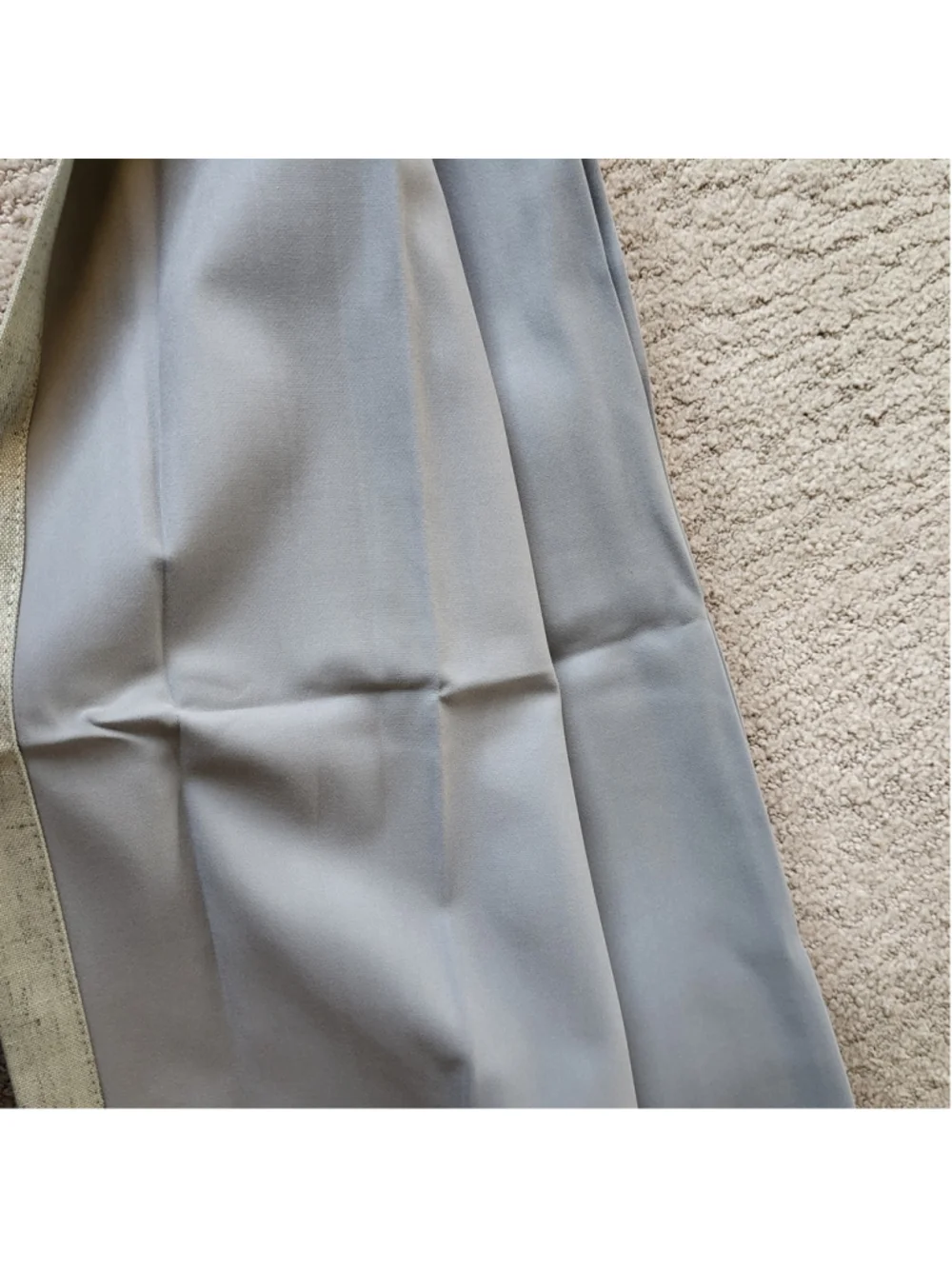 Sage Green Pinch Pleat Lined Curtains - 52x90 - Back Tab - 2 Panels - NIP
